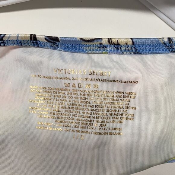 🔥🏖VICTORIA SECRET  swimsuit  top 38C push-up  bottom- Large New #7 - Picture 10 of 12